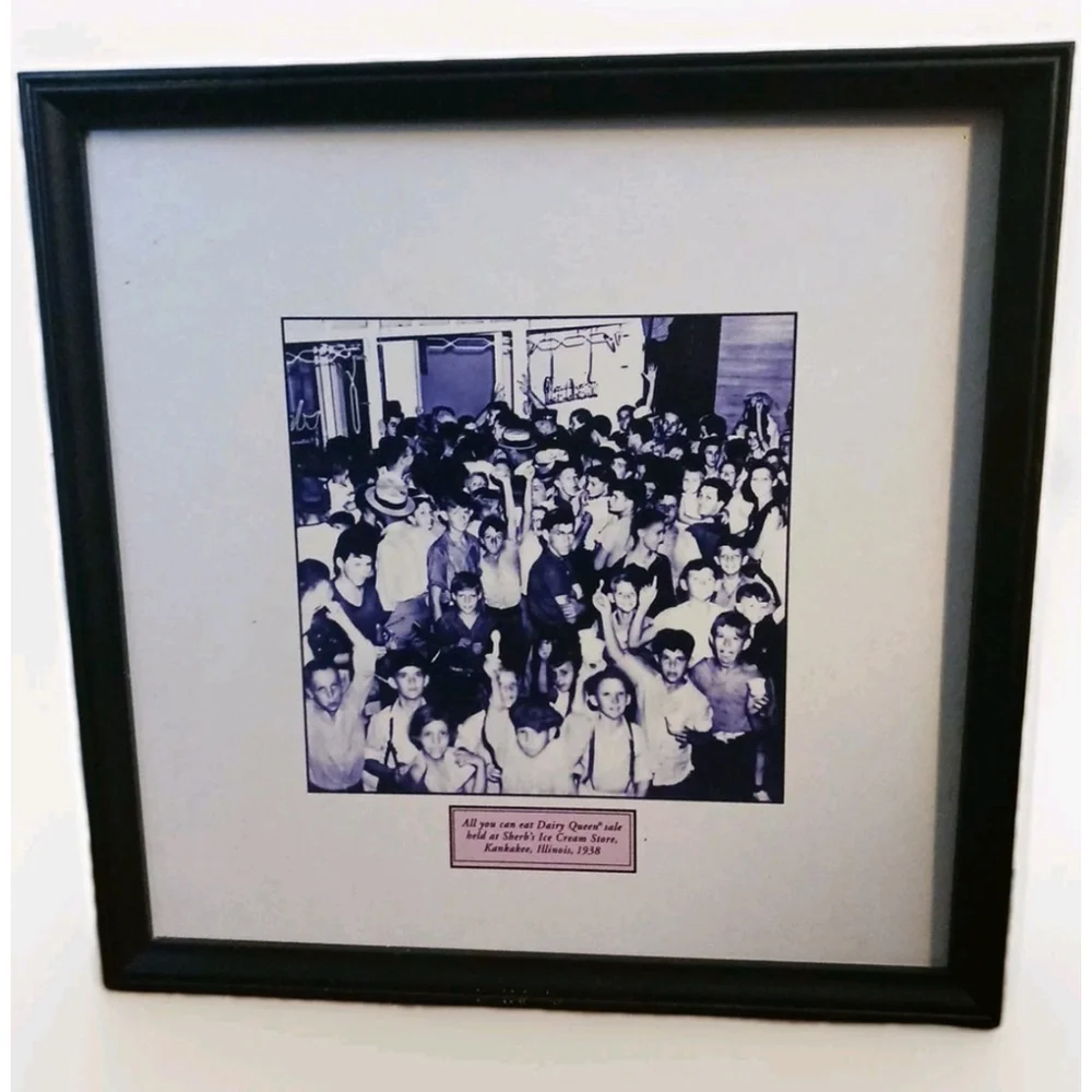 Vintage Dairy Queen 1938 Framed Franchise Picture